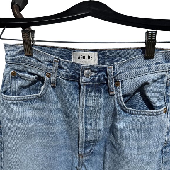 AGOLDE Riley High Rise Straight Crop in Zephyr Style A056D-811, Size 25 - Picture 5 of 15